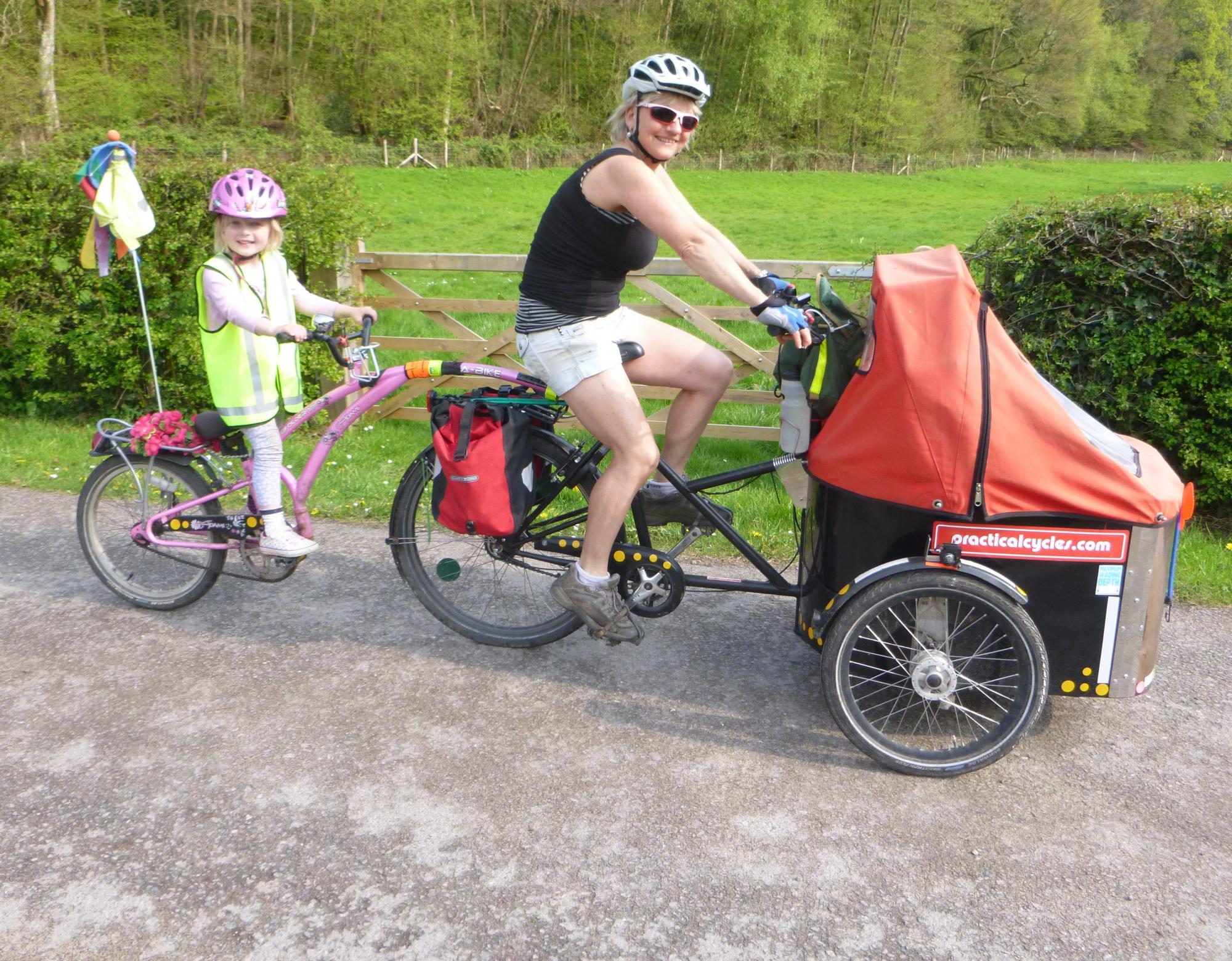 Daisy riding pillion in 2013