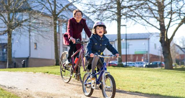 Cycling to school